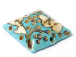 11811804 - Turquoise/Ivory & Beige Pillow Focal Bead