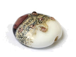 11812402 - Amethyst w/White Lentil Focal Bead