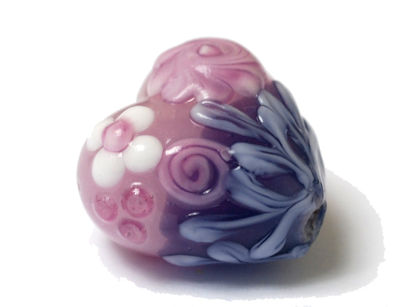 11812505 - Light Pink Flower w/Purple Heart