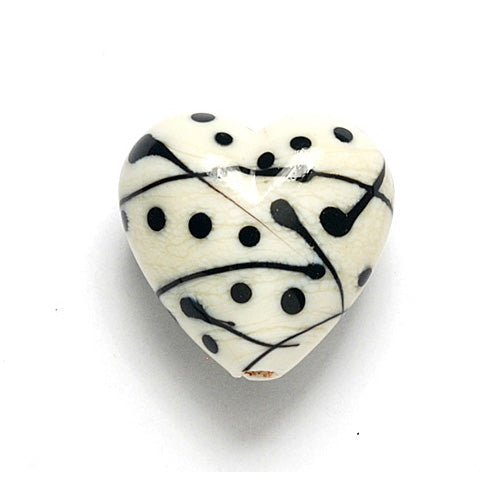 11812705 - Ivory w/Black Heart