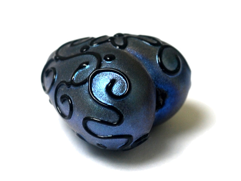 11813505 - Blue Pearl Surface w/Black String Heart