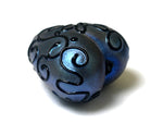 11813505 - Blue Pearl Surface w/Black String Heart