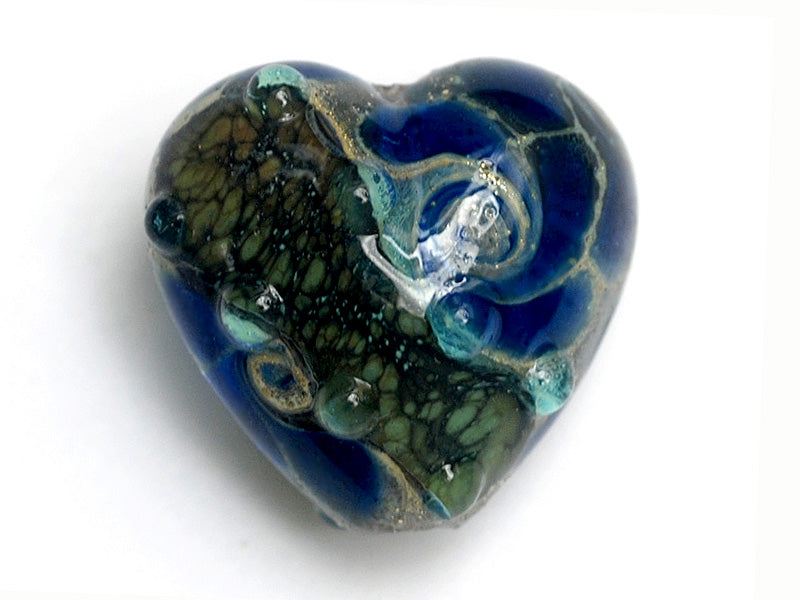 11813705 - Deep Ocean Blue w/Silver Foil Heart