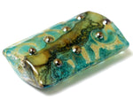11813803 - Ocean Blue w/Silver Kalera Focal Bead