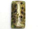 11813903 - Green w/Silver Foil Kalera Focal Bead