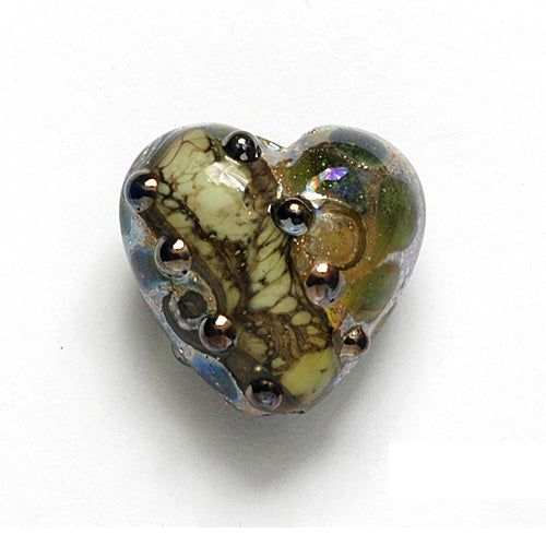 11813905 - Green w/Silver Foil Heart
