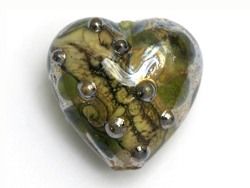 11813905 - Green w/Silver Foil Heart