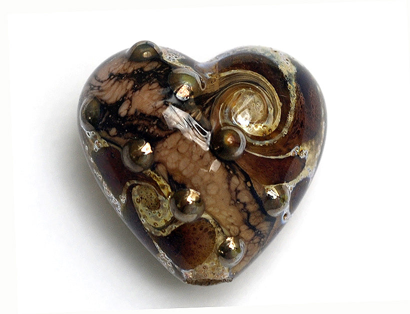 11814005 - Dark Amethyst w/Silver Foil Heart