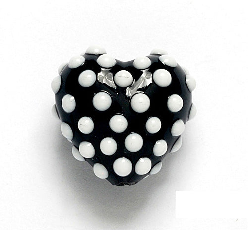 11814605 - Black w/White Dots Heart
