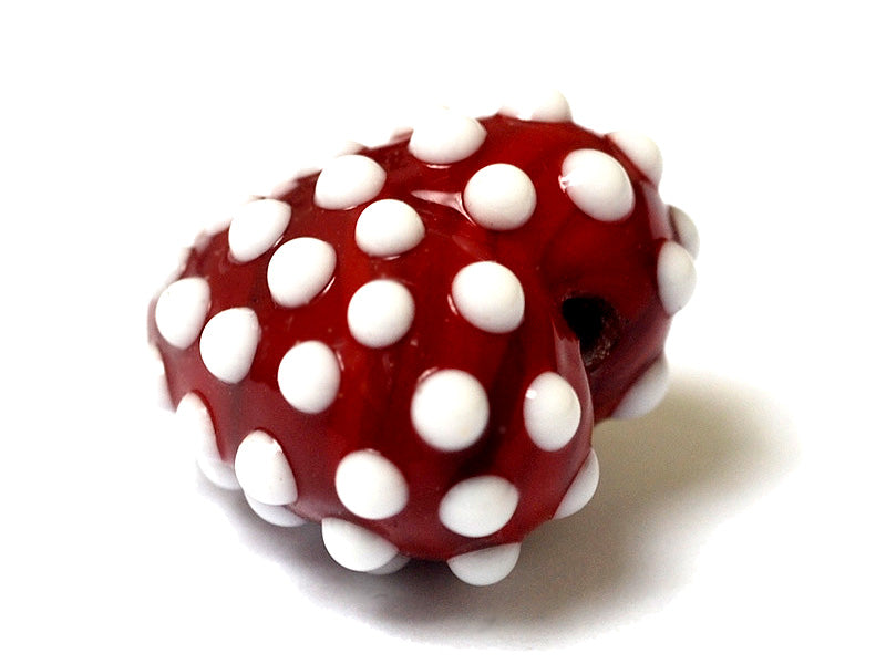 11814705 - Red w/White Polka Dots Heart