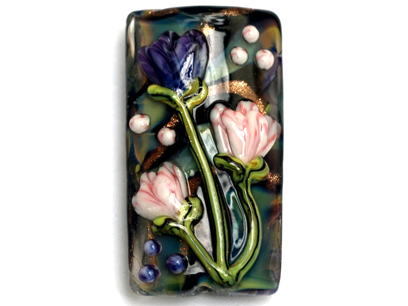 grace lampwork beads artisan handmade glass beads SRA