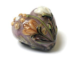 11814905 - Light Orange w/White Floral Heart