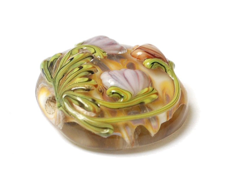 11815002 - Antique Garden Lentil Focal Bead