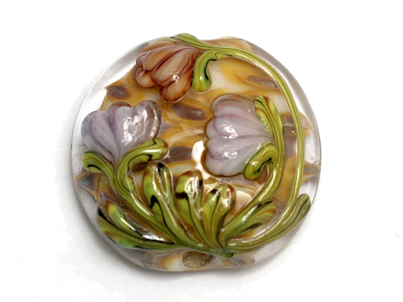 11815002 - Antique Garden Lentil Focal Bead