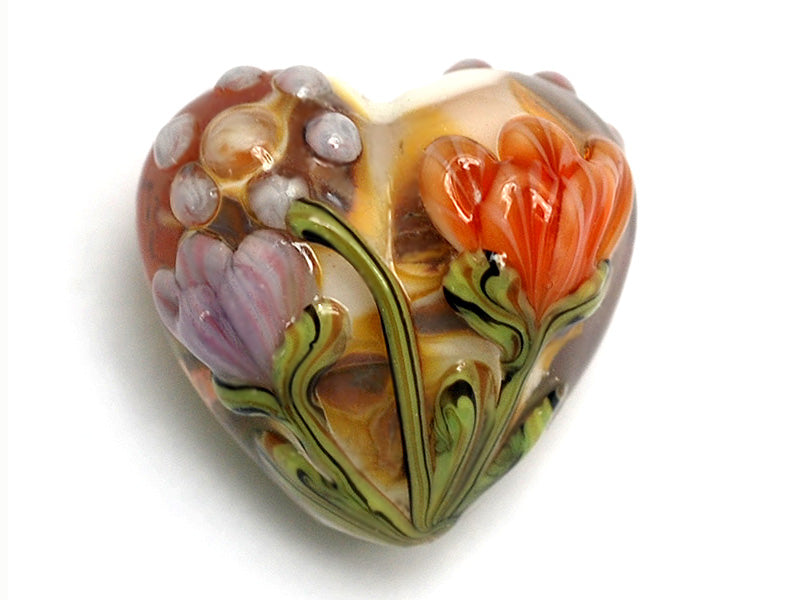 grace lampwork beads artisan handmade glass beads SRA