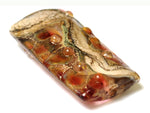 11815103 - Transparent Red w/Silver Foil Kalera Focal Bead