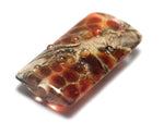 11815103 - Transparent Red w/Silver Foil Kalera Focal Bead