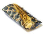 11815203 - Transparent Black w/Silver Foil Kalera Focal Bead