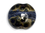 11815302 - Black w/Purple Silver Lentil Focal Bead