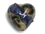 11815305 - Black w/Ink Blue Silver Foil Heart