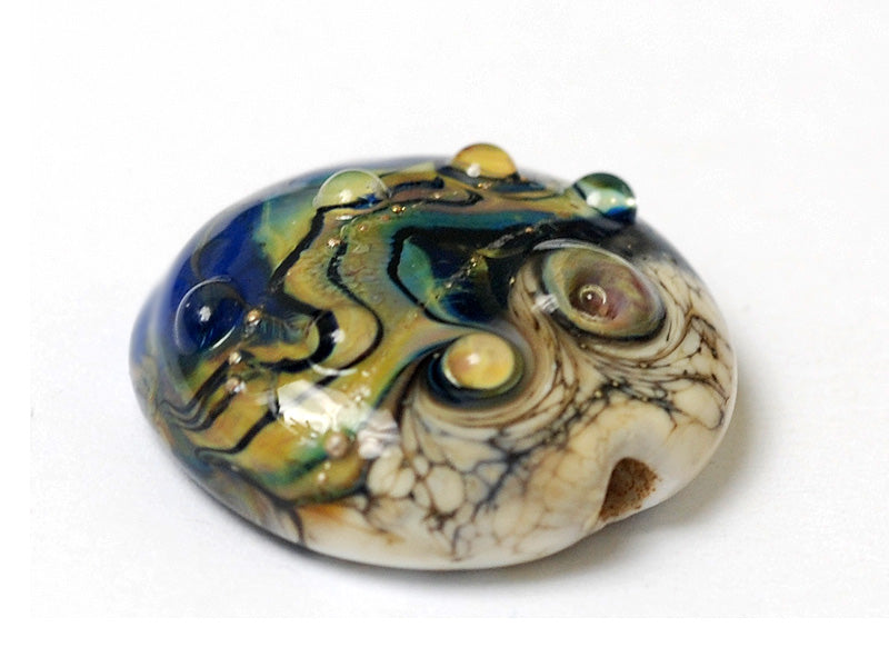 11815702 - Transparent Purple Free Style Lentil Focal Bead