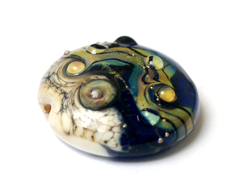 11815702 - Transparent Purple Free Style Lentil Focal Bead