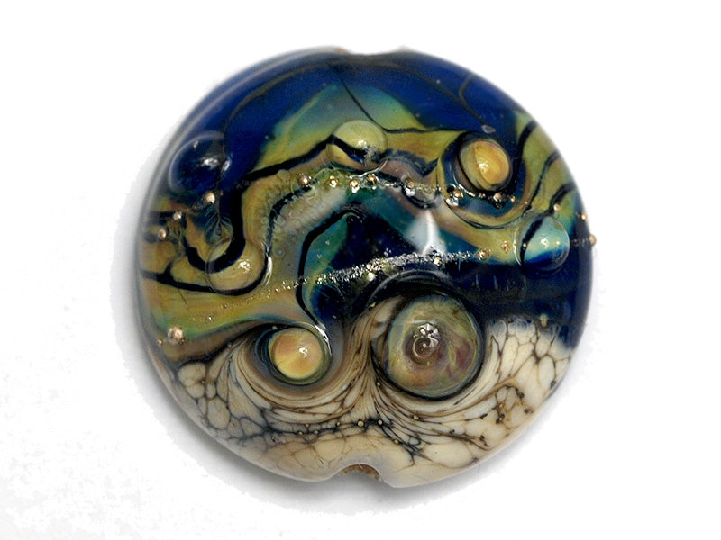 11815702 - Transparent Purple Free Style Lentil Focal Bead