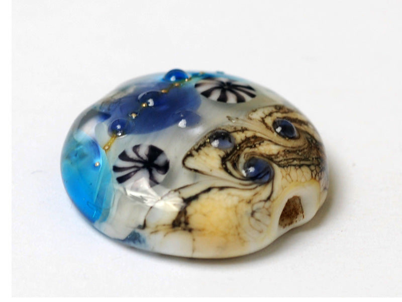 11815902 - Seashell Beach Lentil Focal Bead