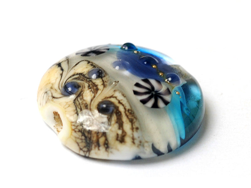 11815902 - Seashell Beach Lentil Focal Bead