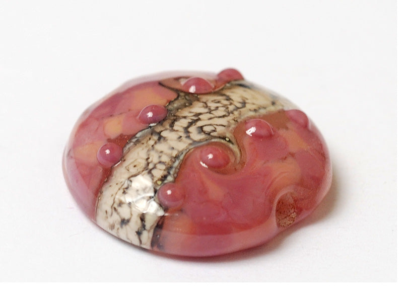 11816402 - Pink Desert Lentil Focal Bead