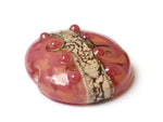 11816402 - Pink Desert Lentil Focal Bead