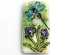 11816603 - Blue Dragonfly w/Purple Flora Kalera Focal Bead