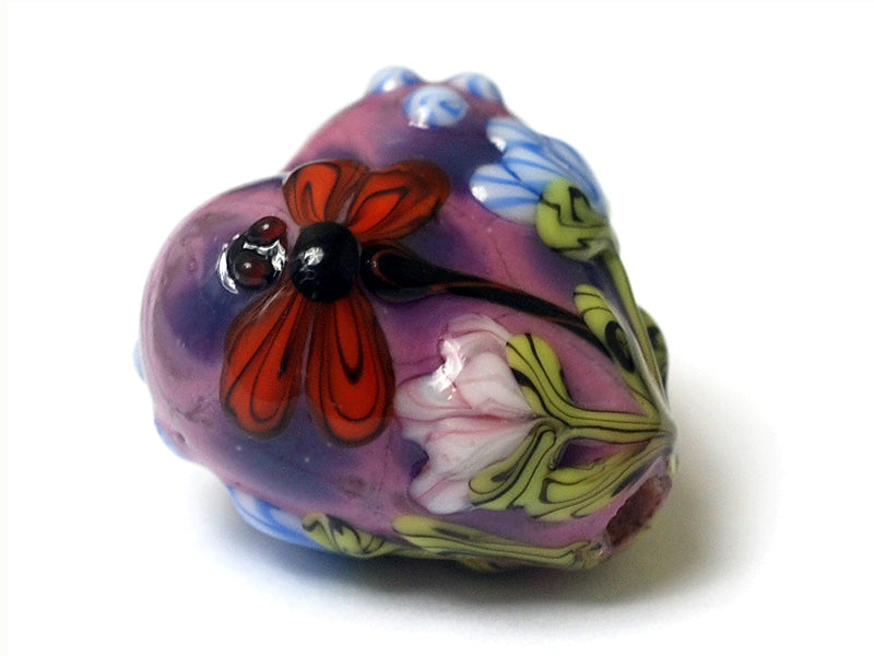11816705 - Red Dragonfly/Violet Garden Heart