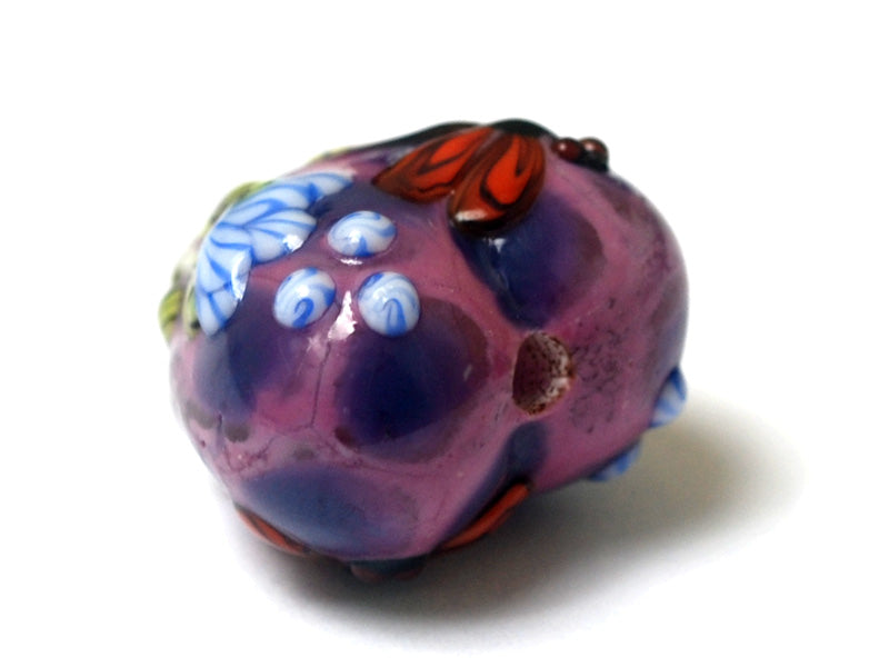 11816705 - Red Dragonfly/Violet Garden Heart