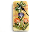 11816803 - Green Dragonfly w/Orange Flora Kalera Focal Bead