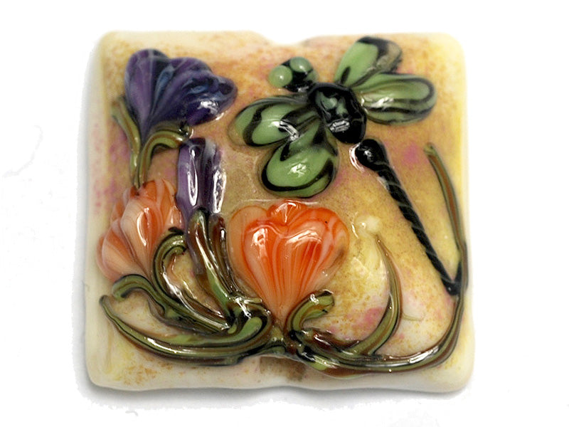 11816804 - Green Dragonfly Pillow Focal Bead