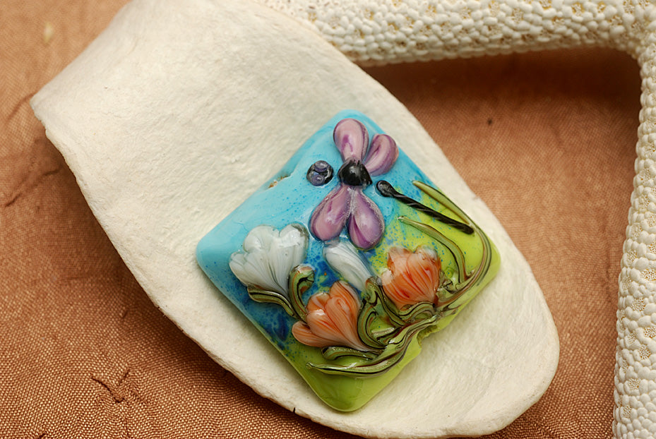 11816904 - Purple Dragonfly Pillow Focal Bead