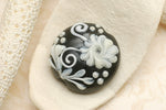 11817002 - Midnight Garden Lentil Focal Bead