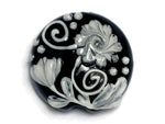 11817002 - Midnight Garden Lentil Focal Bead