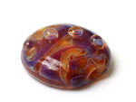 11817402 - Yellow-orange & Purple Lentil Focal Bead