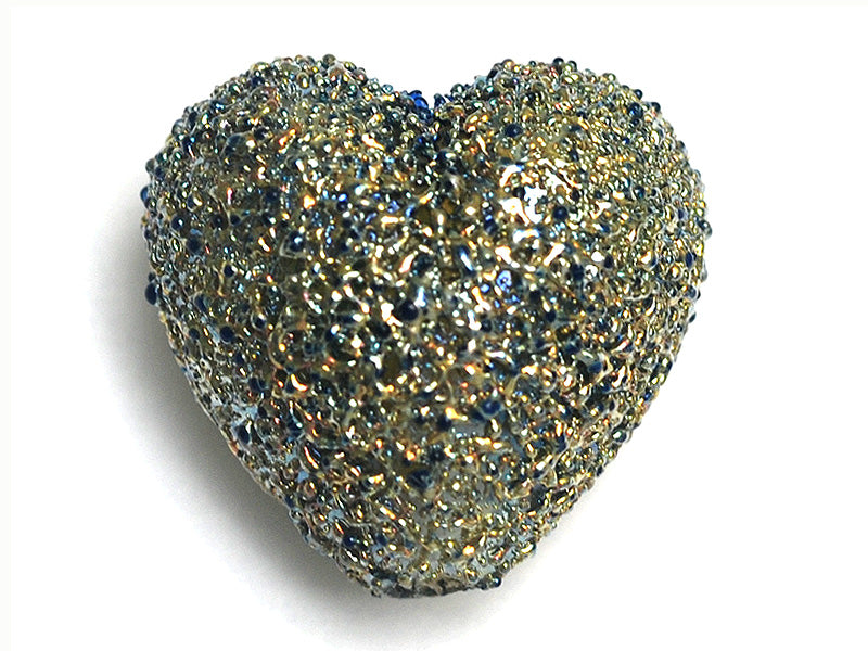 11817505 - Golden Green Metallic Heart