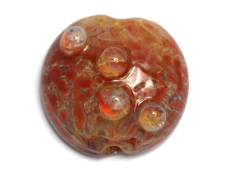 11817602 - Orange Lentil Focal Bead