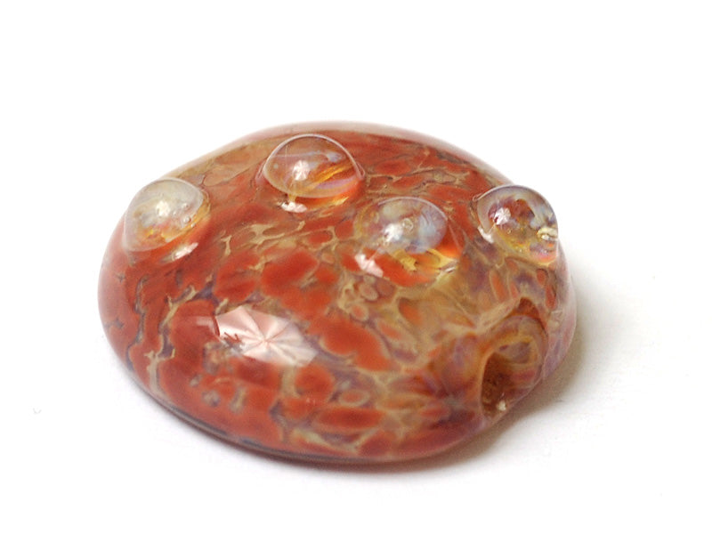 11817602 - Orange Lentil Focal Bead