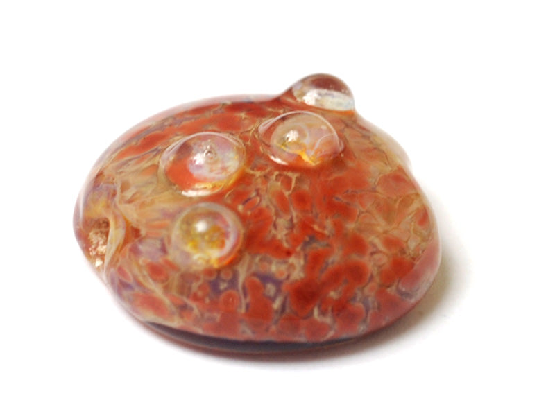 11817602 - Orange Lentil Focal Bead