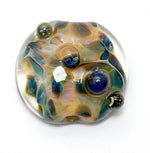 11817702 - Blue & Orange Lentil Focal Bead