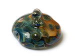11817902 - Blue & Orange Lentil Focal Bead