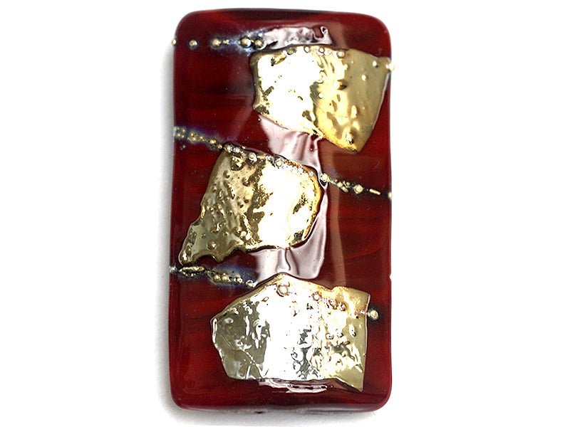 11818303 - Regal Red Metallic Kalera Focal Bead