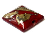 11818304 - Regal Red Metallic Pillow Focal Bead
