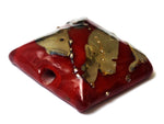 11818304 - Regal Red Metallic Pillow Focal Bead