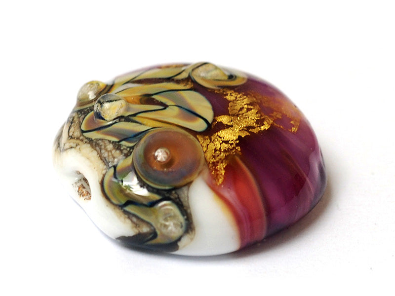 11818402 - Cranberry Treasure Lentil Focal Bead